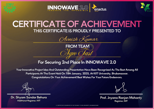 SOA E-Summit 2024 Certificate